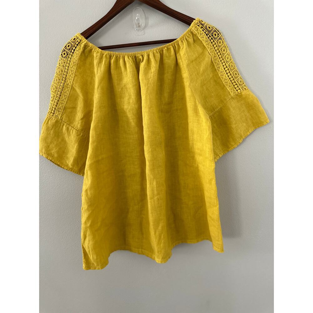 Terzo Millennio Linen Top Made in Italy sz Large